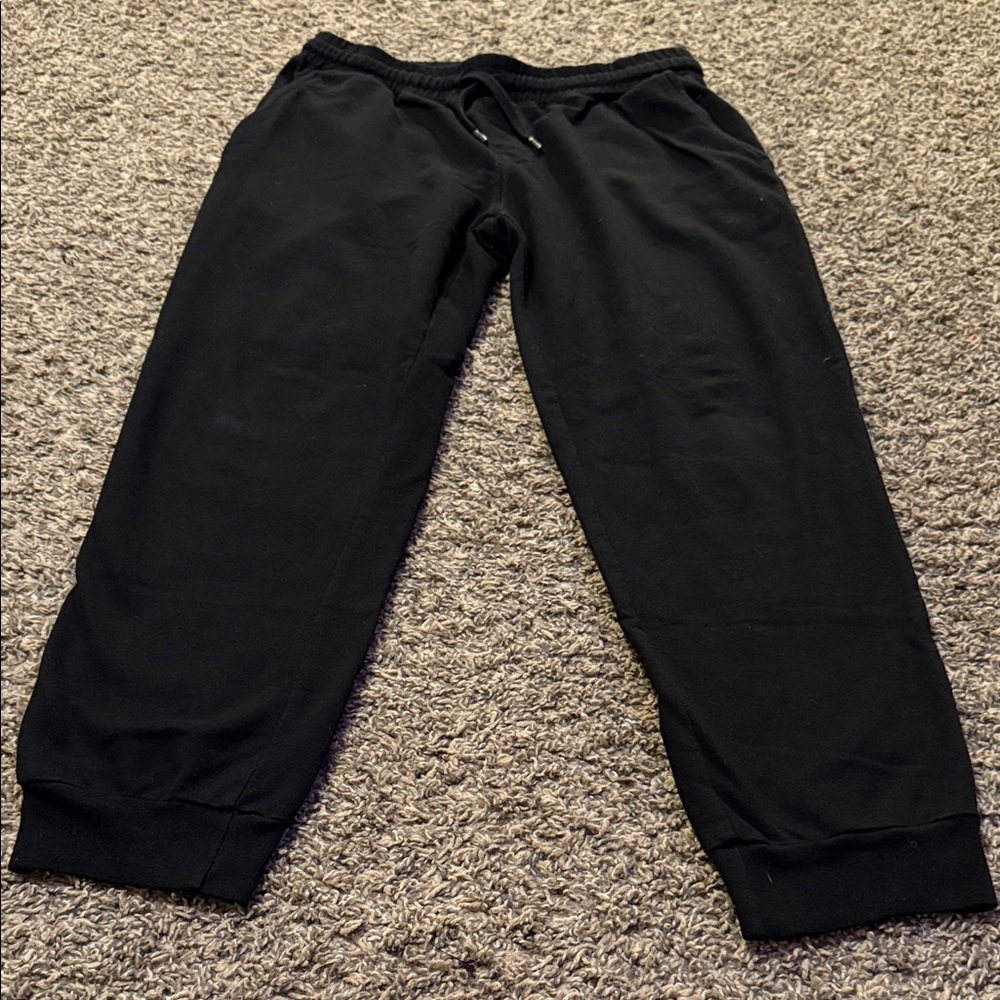 Boys’ Black Jogger Sweatpants- Husky